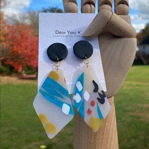 Dive In Dangles - Polymer Clay Earrings